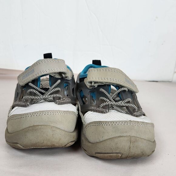 Osh Kosh B'gosh Sport Sandals Toddler Boys 7M Closed Bump Toe Washable Blue Gray - Picture 2 of 11